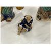 Image 4 : 8 Vintage Asian Mudmen Figurines