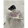 Image 4 : Vintage Royal Doulton "Figure Of The Month February" Signed On Bottom Porcelain Figurine