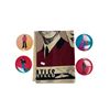 Image 1 : 5pcs Of Vintage The Beatles Memorabilia: 1968 Pinbacks & Graphic Linen Cloth