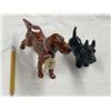 Image 2 : 2 Vintage Royal Doulton Porcelain Dog Figurines: HN 1056 & 1016
