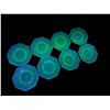 Image 1 : 8 Vintage Uranium Green Plates