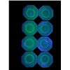 Image 2 : 8 Vintage Uranium Green Plates