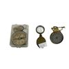 Image 1 : 3 Vintage Collectibles: Magnifying Loop & 2 Compasses