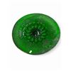 Image 1 : Vintage Silver Overlay Green Glass Center Piece Bowl