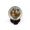Image 1 : Vintage Inside Painted Tiger Scene Glass Orb With Stand
