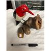 Image 2 : Hand Carved Wooden Bird On Log