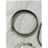 Image 3 : 3Pcs of Silver Jewellery: 2 Bangles & Asian Porcelain Pendant In Silver Casing