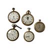 Image 1 : 5 Vintage Pocket Watches Parts/Repair