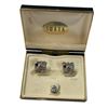 Image 1 : Vintage Swank Buddha Face Cufflinks & Tie Pin Set