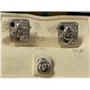 Image 2 : Vintage Swank Buddha Face Cufflinks & Tie Pin Set