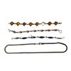 Image 1 : Assorted Silver Jewellery: Bracelets & Necklace (1 Bracelet Is Amber)