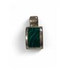 Image 1 : Mexico .925 Silver Pendant With Malachite Center