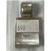 Image 2 : Mexico .925 Silver Pendant With Malachite Center