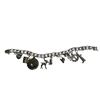 Image 1 : Stamped Sterling Silver Charm Bracelet With 9 Charms