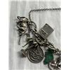 Image 2 : Sterling Silver .925 Charm Bracelet With 18 Charms