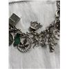 Image 3 : Sterling Silver .925 Charm Bracelet With 18 Charms