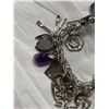 Image 2 : Stamped Sterling Silver Charm Bracelet With 20 Charms