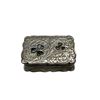 Image 1 : Vintage Sterling Silver 3 Leaf Clover Pill Box