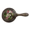 Image 1 : Vintage Floral Porcelain Backed Hand Mirror