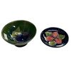 Image 1 : 2 Vintage Moorcroft Collectibles: Bowl & Dish