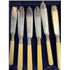 Image 3 : 12pc Fork & Knife Set With Sterling Silver Transitions (From Handle To Head)