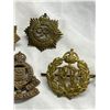 Image 3 : 5 Vintage Canadian Military Cap Badges