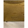 Image 3 : Vintage Brass Mosaic Tile Faced Mantle Clock