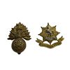 Image 1 : 2 Vintage Military Cap Badges: Canadian & British