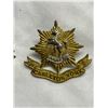 Image 3 : 2 Vintage Military Cap Badges: Canadian & British