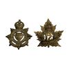 Image 1 : 2 Vintage Canadian Military Cap Badges
