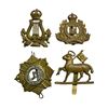 Image 1 : 4 Vintage Military Cap Badges: Canadian & British