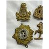 Image 2 : 4 Vintage Military Cap Badges: Canadian & British