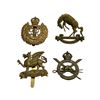 Image 1 : 4 Vintage Military Cap Badges: Canadian & British