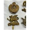 Image 2 : 4 Vintage Military Cap Badges: Canadian & British