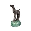 Image 2 : Vintage Original Folk Art Pottery Dog Signed On Bottom