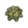 Image 2 : Vintage Green Ruffled Rim Center Piece Bowl