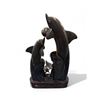 Image 1 : Vintage Belize Carved Horn Dolphin Figurine