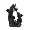 Image 2 : Vintage Belize Carved Horn Dolphin Figurine