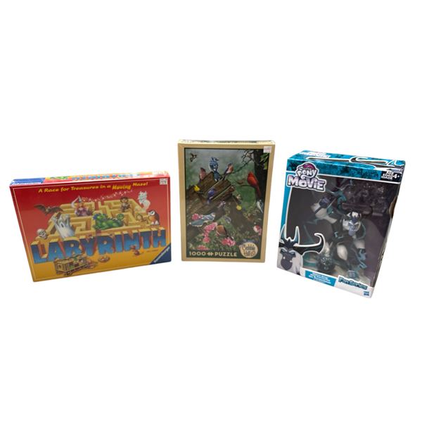 Labyrinth Mlp Sealed Labyrinth Board Game & My Little Pony The Movie Fan Series ...