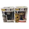 Image 1 : 2 New Star Wars Funko Pops: Chewbacca #63 & Han Solo (Carbonite) #364