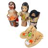 Image 1 : 3 Vintage Toys & Vintage Baby Moccasins