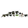 Image 1 : Assorted Vintage Die Cast Metal Army Toys: Canons & People