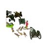 Image 2 : Assorted Vintage Die Cast Metal Army Toys: Canons & People