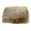 Image 1 : Vintage Brass Dog Motif Lidded Cigarette Box