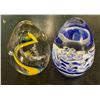 Image 3 : 2 Art Glass Paper Weights