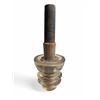 Image 1 : Vintage Glass Light Insulator On Original Wooden Post
