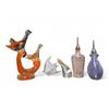 Image 1 : 5 Art Glass Collectibles: Perfume Bottles & Animals