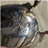 Image 2 : 2 Vintage Silver Plated Salt Cellars With Cobalt Blue Glass Inserts
