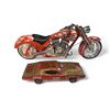 Image 1 : 2 Model Vehicles: Motorcycle & #12 Coca-Cola Car