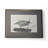 Image 1 : Vintage Framed Original Pencil Sketching Of A Bird By M.Surakka